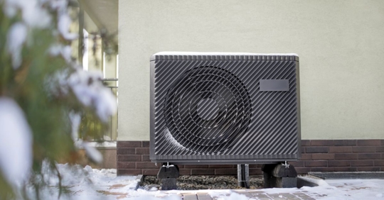 Air source heat pump in winter conditions